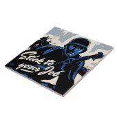 Gefechtsfeldangriff amerikanischer Krieger Fliese (Seite)