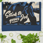 Gefechtsfeldangriff amerikanischer Krieger Geschirrtuch (Gefaltet)