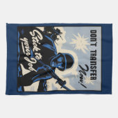 Gefechtsfeldangriff amerikanischer Krieger Geschirrtuch (Horizontal)