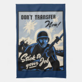 Gefechtsfeldangriff amerikanischer Krieger Geschirrtuch (Vertikal)