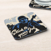 Gefechtsfeldangriff amerikanischer Krieger Getränkeuntersetzer (Linke Seite)