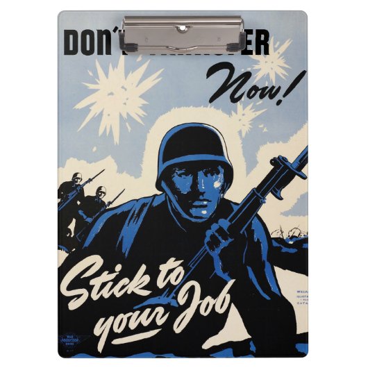 Gefechtsfeldangriff amerikanischer Krieger Klemmbrett (Vorderseite)