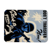 Gefechtsfeldangriff amerikanischer Krieger Magnet (Horizontal)