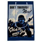 Gefechtsfeldangriff amerikanischer Krieger Mittlere Geschenktüte (Rückseite)