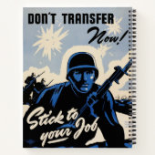 Gefechtsfeldangriff amerikanischer Krieger Notizblock (Rückseite)