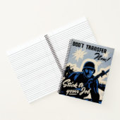 Gefechtsfeldangriff amerikanischer Krieger Notizblock (Innenseite)