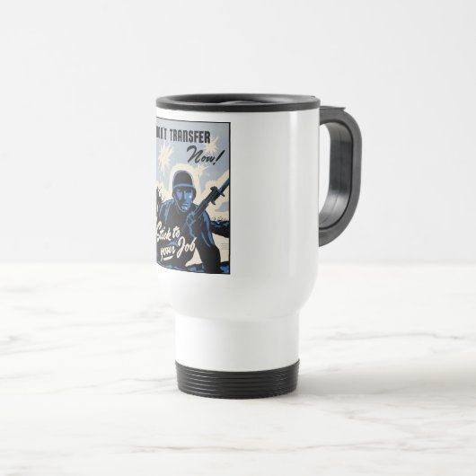 Gefechtsfeldangriff amerikanischer Krieger Reisebecher (VorderseiteRechts)