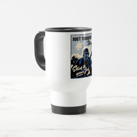 Gefechtsfeldangriff amerikanischer Krieger Reisebecher (Vorderseite Links)