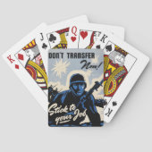 Gefechtsfeldangriff amerikanischer Krieger Spielkarten (Rückseite)