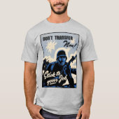 Gefechtsfeldangriff amerikanischer Krieger T-Shirt (Vorderseite)