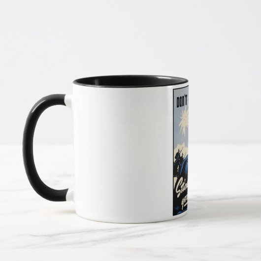 Gefechtsfeldangriff amerikanischer Krieger Tasse (Links)