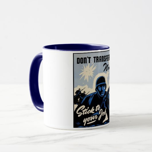 Gefechtsfeldangriff amerikanischer Krieger Tasse (Vorderseite Links)