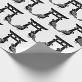 Gefechtstauben und Torii Geschenkpapier (Ecke)