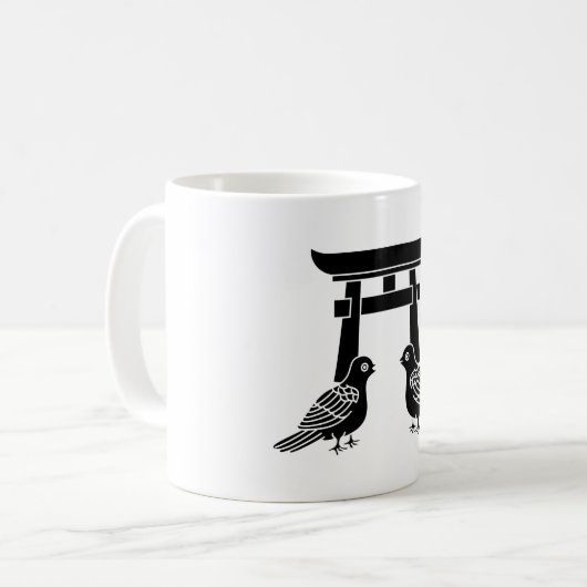 Gefechtstauben und Torii Kaffeetasse (Vorderseite Links)