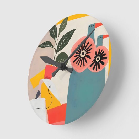 gefeiert runde wanduhr (Winkel)