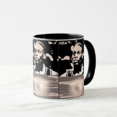gefeierte Spielersilhouette Tasse (VorderseiteRechts)