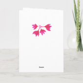 Gefeliciteerd een meisje customizable names karte (Rückseite)