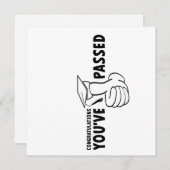 Gefeliciteerd, je bent geslaagd, diploma (Vorne/Hinten)