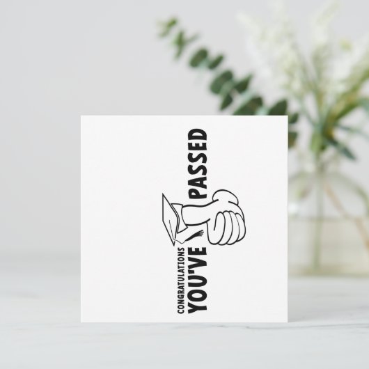 Gefeliciteerd, je bent geslaagd, diploma (Stehend Vorderseite)