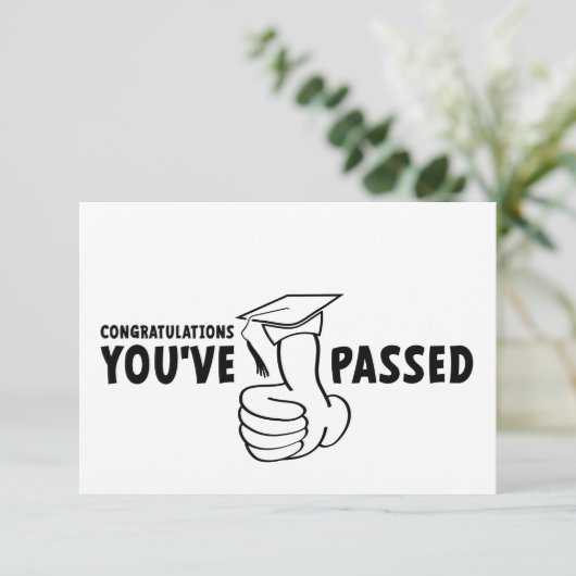 Gefeliciteerd, je bent geslaagd, diploma (Stehend Vorderseite)