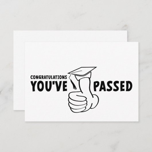 Gefeliciteerd, je bent geslaagd, diploma (Vorne/Hinten)