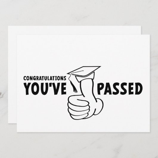 Gefeliciteerd, je bent geslaagd, diploma (Vorne/Hinten)