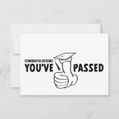 Gefeliciteerd, je bent geslaagd, diploma karte (Vorderseite)