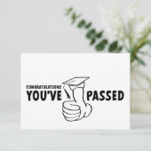 Gefeliciteerd, je bent geslaagd, diploma karte (Stehend Vorderseite)