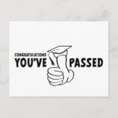 Gefeliciteerd, je bent geslaagd, diploma postkarte (Vorderseite)
