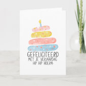 Gefeliciteerd met je verjaardag Cupcake Kaars  Karte (Vorderseite)