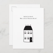 Gefeliciteerd Met Jullie Nieuwe Huis Illustratie Postkarte (Vorne/Hinten)