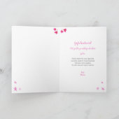 Gefeliciteerd verjaardag customizable name karte (Innenseite)