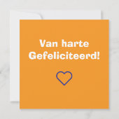 Gefeliciteerd vos, fox karte (Rückseite)