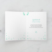 Gefeliciteerd Zwanger customizable names Karte (Innenseite)