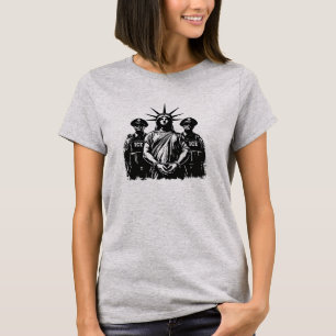 Gefesselte Freiheitsstatue - Schafft ICE ab T-Shirt