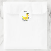 Gefiedert und Furchteinflößend Runder Aufkleber (Tasche)