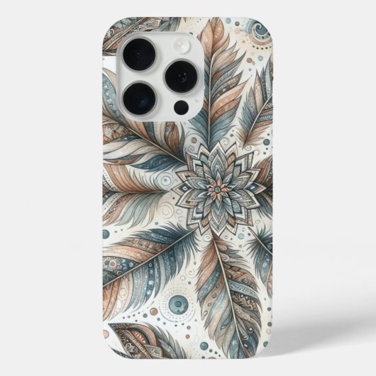 Gefiederte Blume Case-Mate iPhone Hülle (Rückseite)