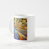 Gefiederte Eleganz Kaffeetasse (Vorderseite Links)