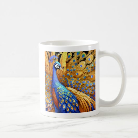 Gefiederte Eleganz Kaffeetasse (Rechts)