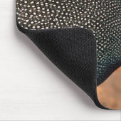 Gefiederte Guinea (Numida meleagris). Afrika, Mousepad (Ecke)