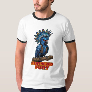 Gefiederte Kampf-Grafik des Wutvogels T-Shirt