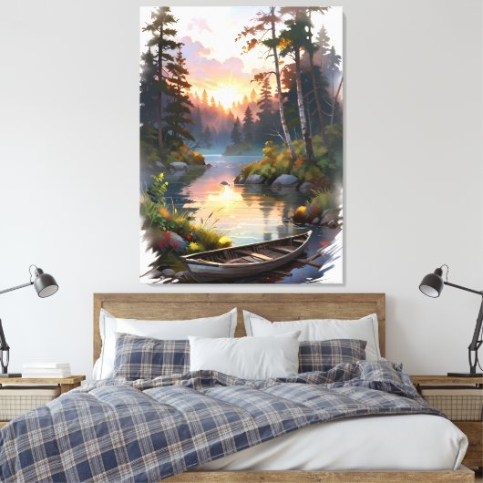 Gefiederte Ruhe Leinwanddruck (Insitu (Schlafzimmer))
