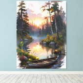 Gefiederte Ruhe Leinwanddruck (Insitu (Holzboden))
