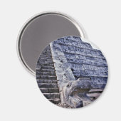 Gefiederte Schlange auf El Castillo Magnet (Vorderseite/Rückseite)