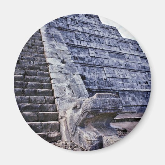 Gefiederte Schlange auf El Castillo Magnet (Vorne)