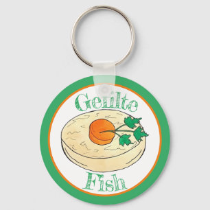 Gefilte Fisch Jüdische Feiertage Shabbat Pessach N Schlüsselanhänger