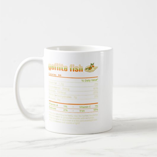 Gefilte Fish Nutrition Facts Family Matching Chris Kaffeetasse (Links)
