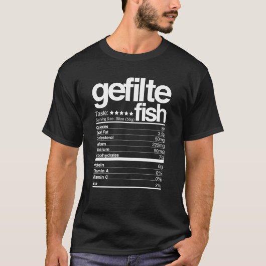 Gefilte Fish Nutritional Facts Hanukkah573png573 T-Shirt (Vorderseite)