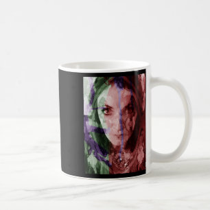 Gefilterte Fotografie Painterly Woman Portrait Sti Kaffeetasse