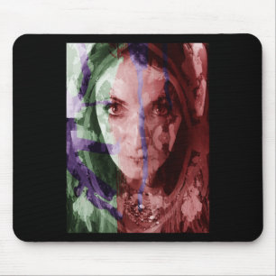 Gefilterte Fotografie Painterly Woman Portrait Sti Mousepad
